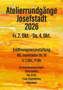 Einladung zum Atelierrundgang 2026 in der Josefstadt 1080 Wien